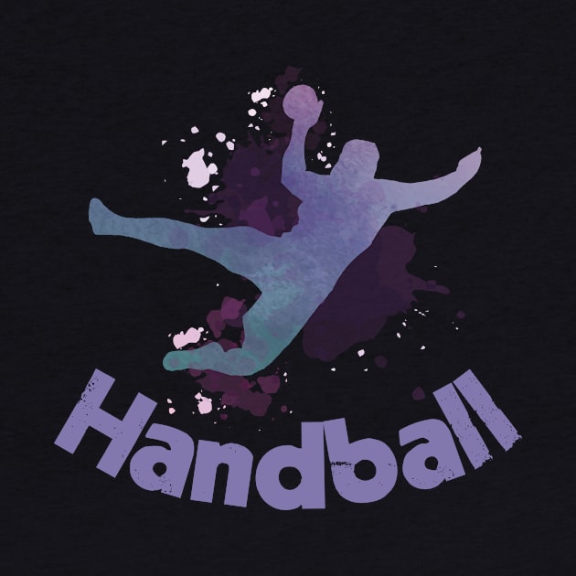 Handball Players Throw Ball Team Gift by Jackys Design Room